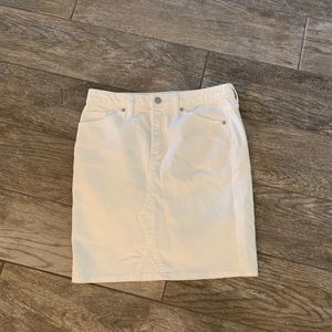 Universal Thread White Denim Skirt